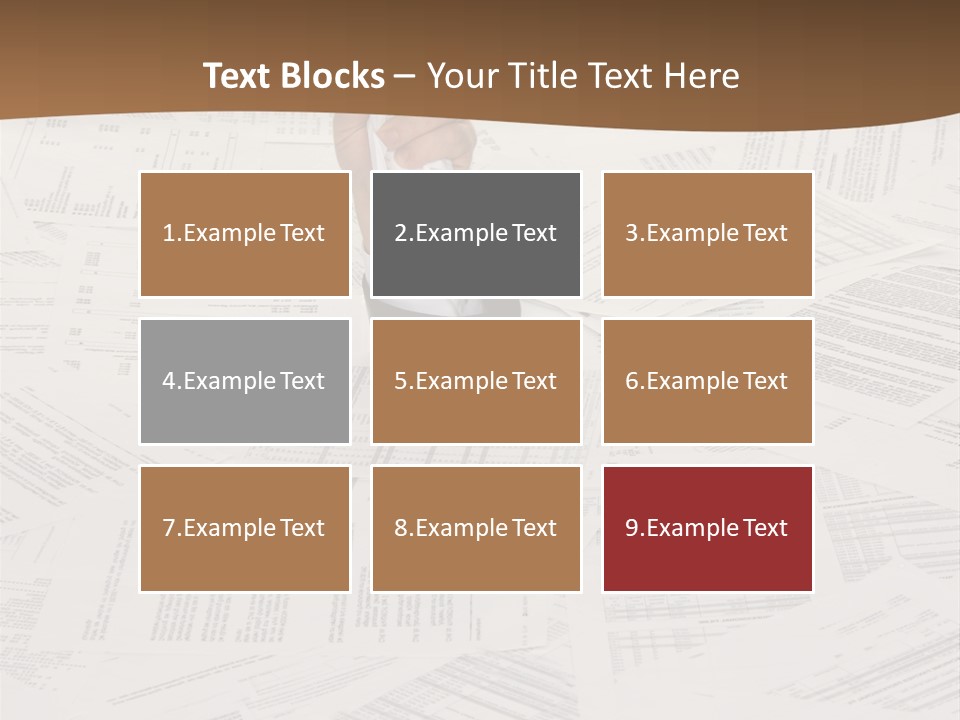 Stress By Bureaucracy And Paper Filing PowerPoint Template