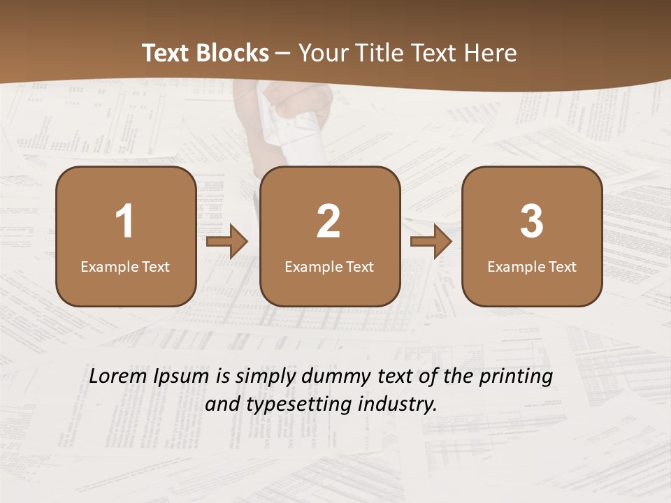 Stress By Bureaucracy And Paper Filing PowerPoint Template