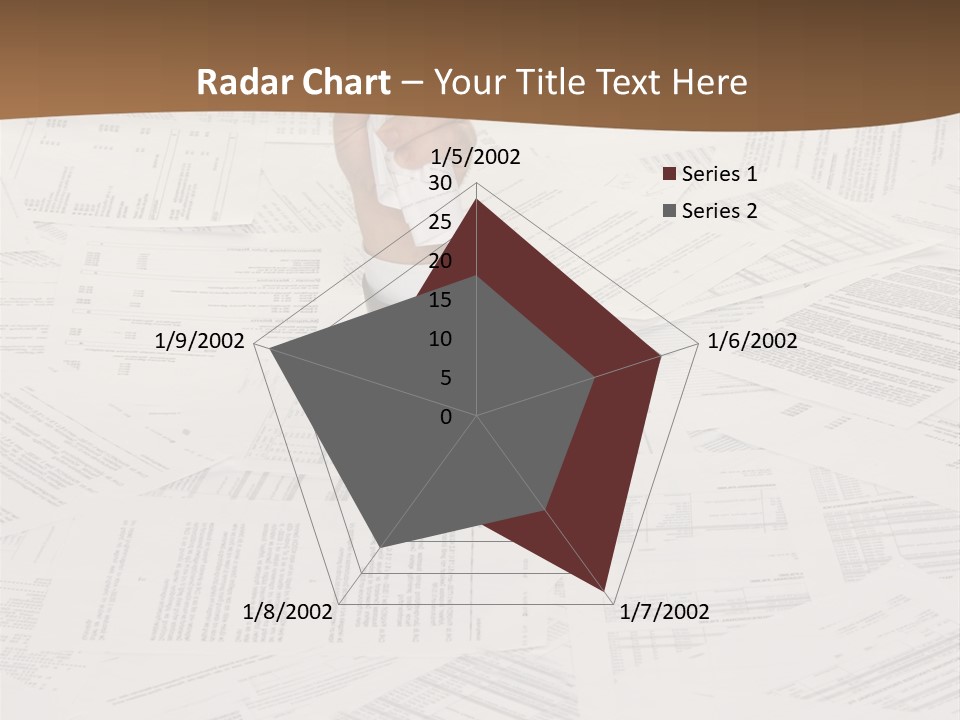 Stress By Bureaucracy And Paper Filing PowerPoint Template