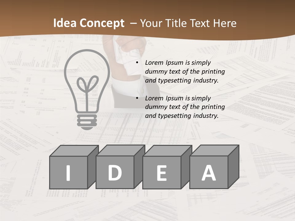 Stress By Bureaucracy And Paper Filing PowerPoint Template