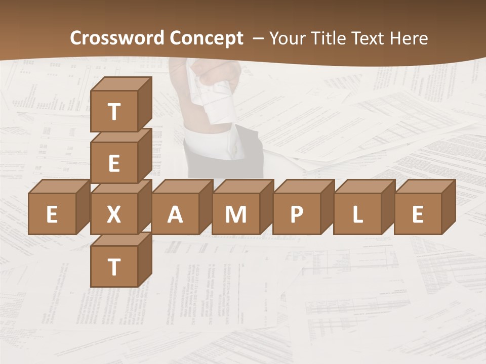 Stress By Bureaucracy And Paper Filing PowerPoint Template