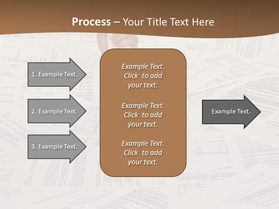 Stress By Bureaucracy And Paper Filing PowerPoint Template