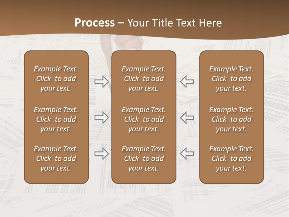 Stress By Bureaucracy And Paper Filing PowerPoint Template