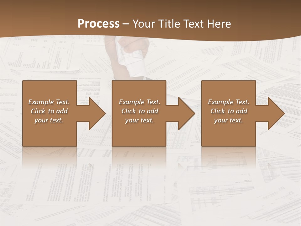Stress By Bureaucracy And Paper Filing PowerPoint Template