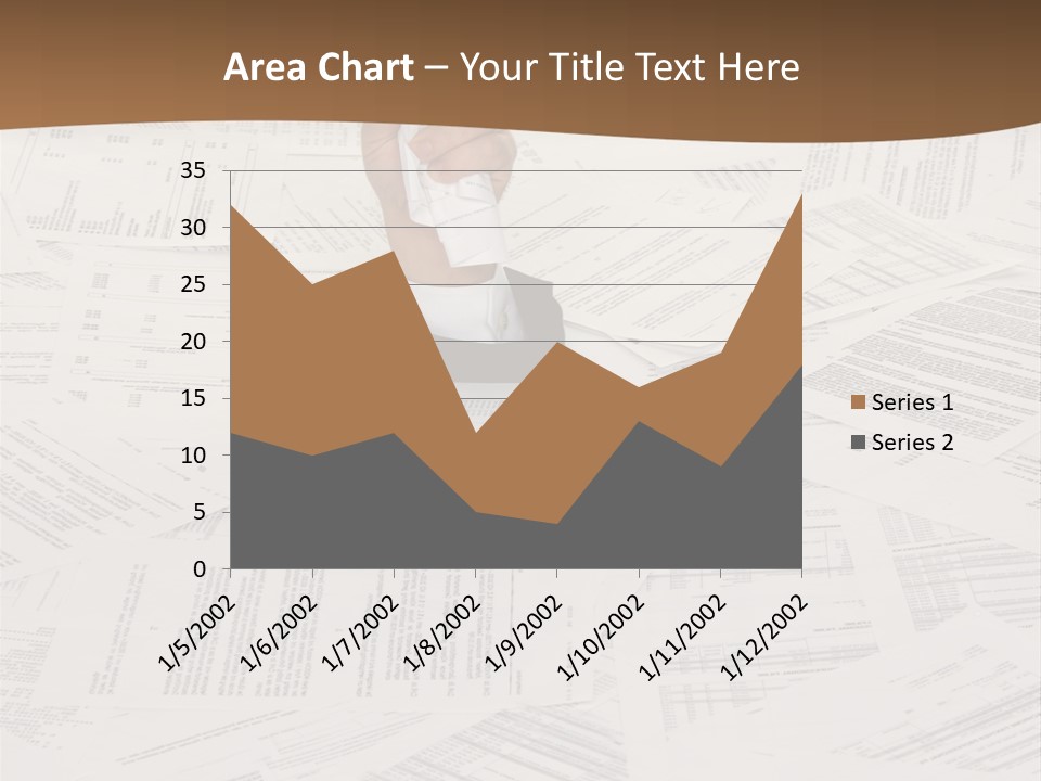 Stress By Bureaucracy And Paper Filing PowerPoint Template