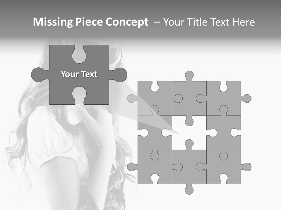 Fashion Model With Big Bag. Isolated On White PowerPoint Template