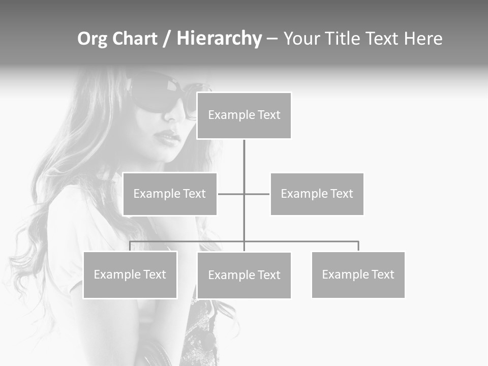 Fashion Model With Big Bag. Isolated On White PowerPoint Template