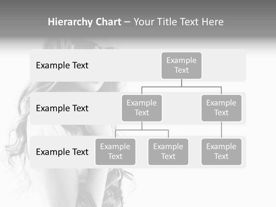 Fashion Model With Big Bag. Isolated On White PowerPoint Template