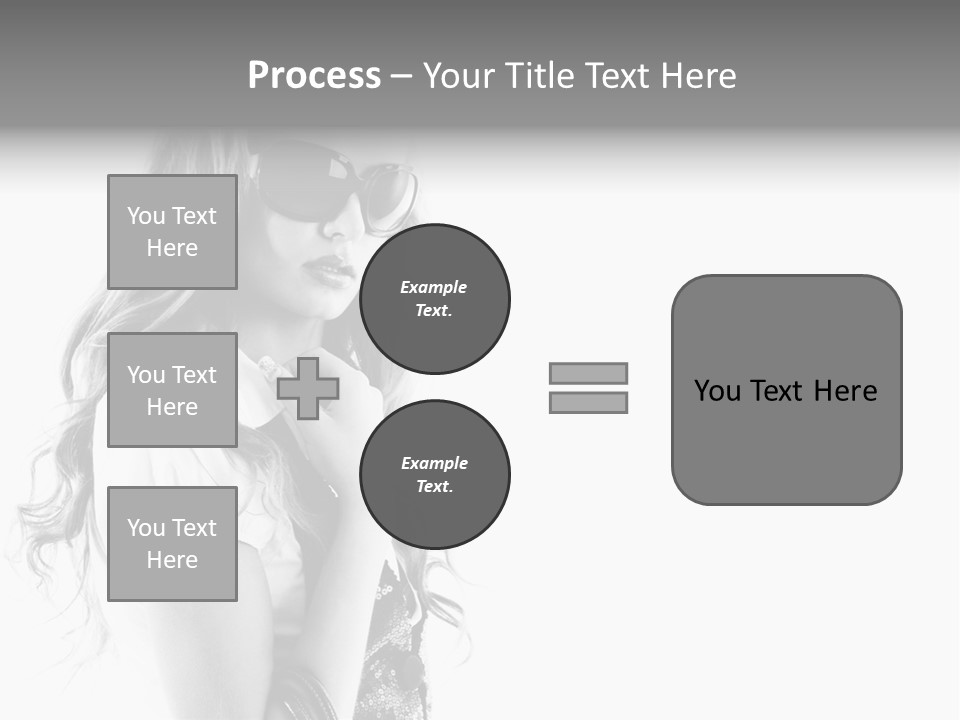 Fashion Model With Big Bag. Isolated On White PowerPoint Template