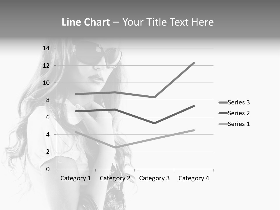 Fashion Model With Big Bag. Isolated On White PowerPoint Template