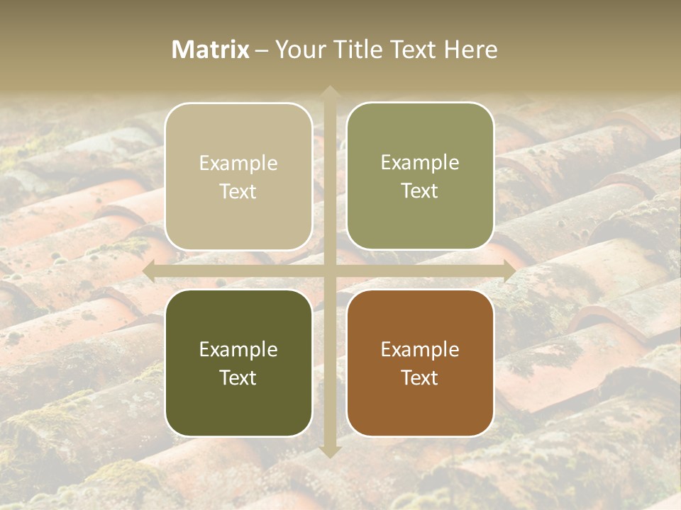 Old Roofing In Tiles PowerPoint Template