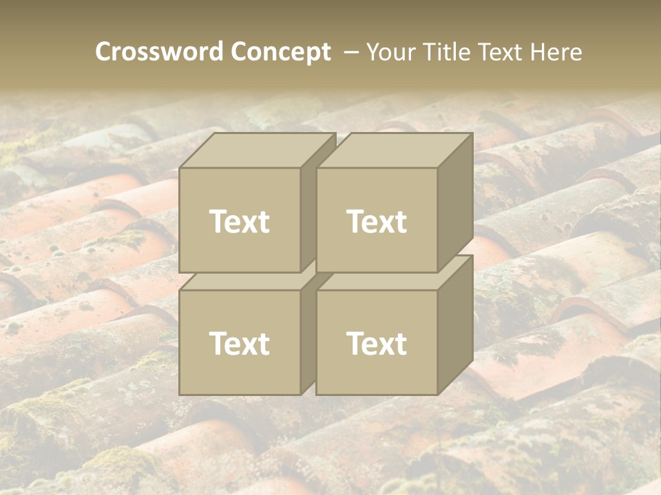Old Roofing In Tiles PowerPoint Template