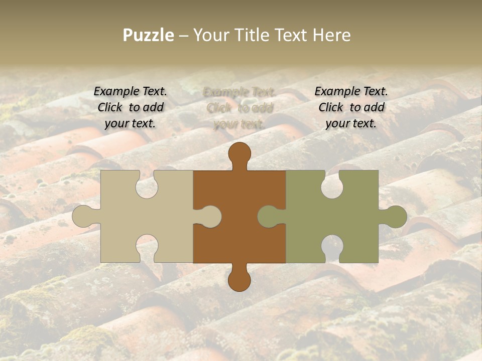 Old Roofing In Tiles PowerPoint Template