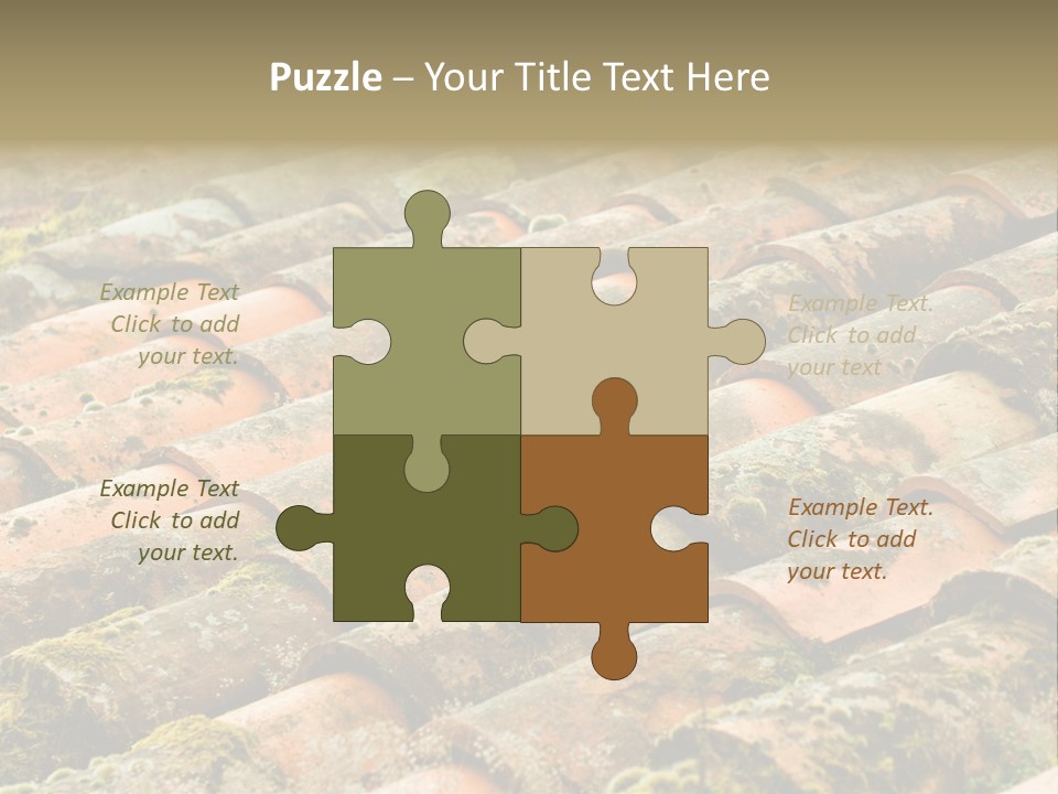Old Roofing In Tiles PowerPoint Template