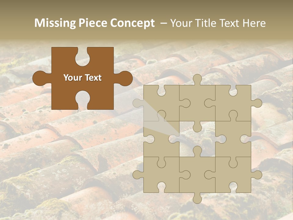 Old Roofing In Tiles PowerPoint Template