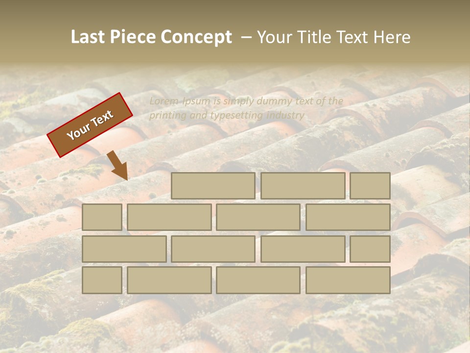 Old Roofing In Tiles PowerPoint Template