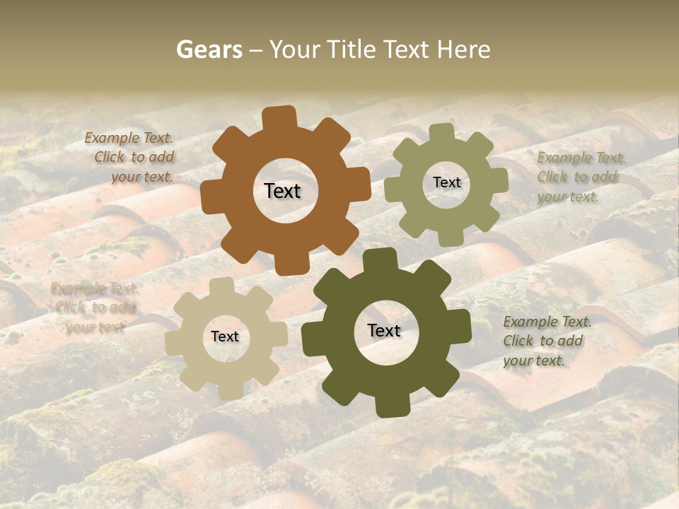 Old Roofing In Tiles PowerPoint Template