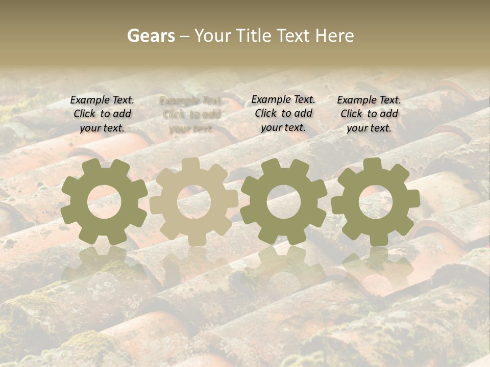 Old Roofing In Tiles PowerPoint Template