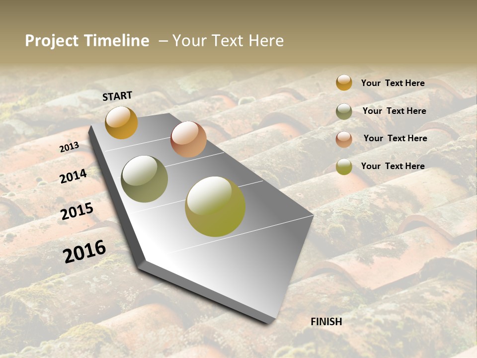 Old Roofing In Tiles PowerPoint Template