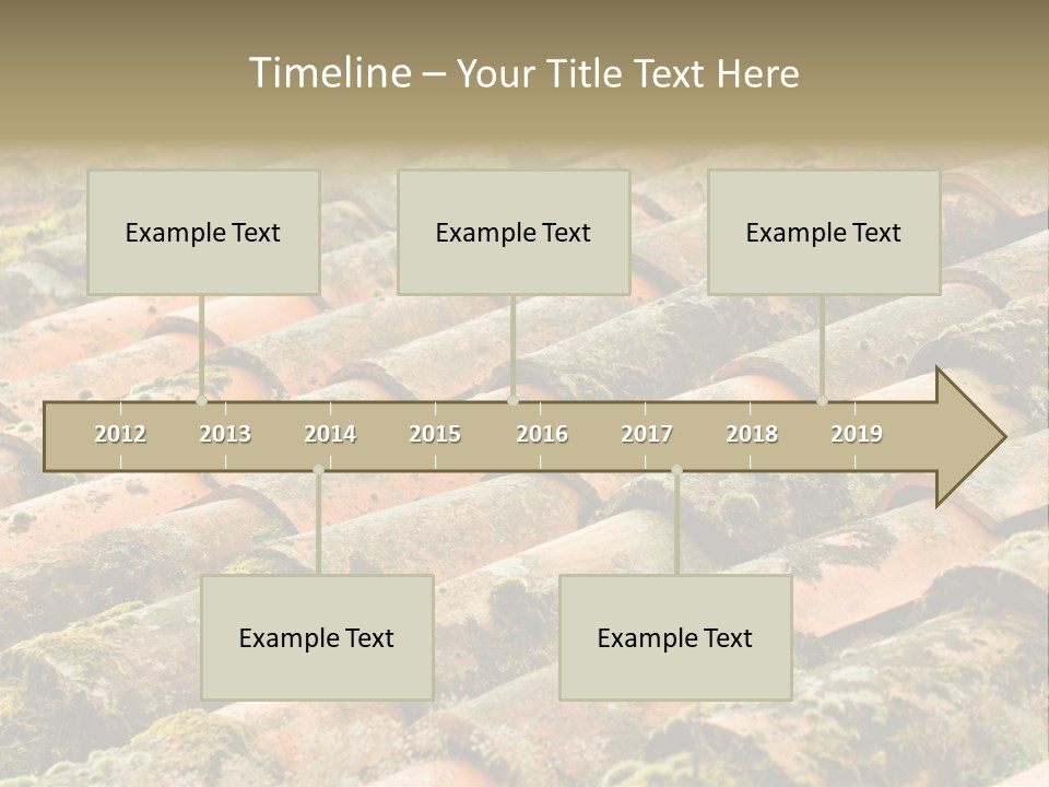Old Roofing In Tiles PowerPoint Template