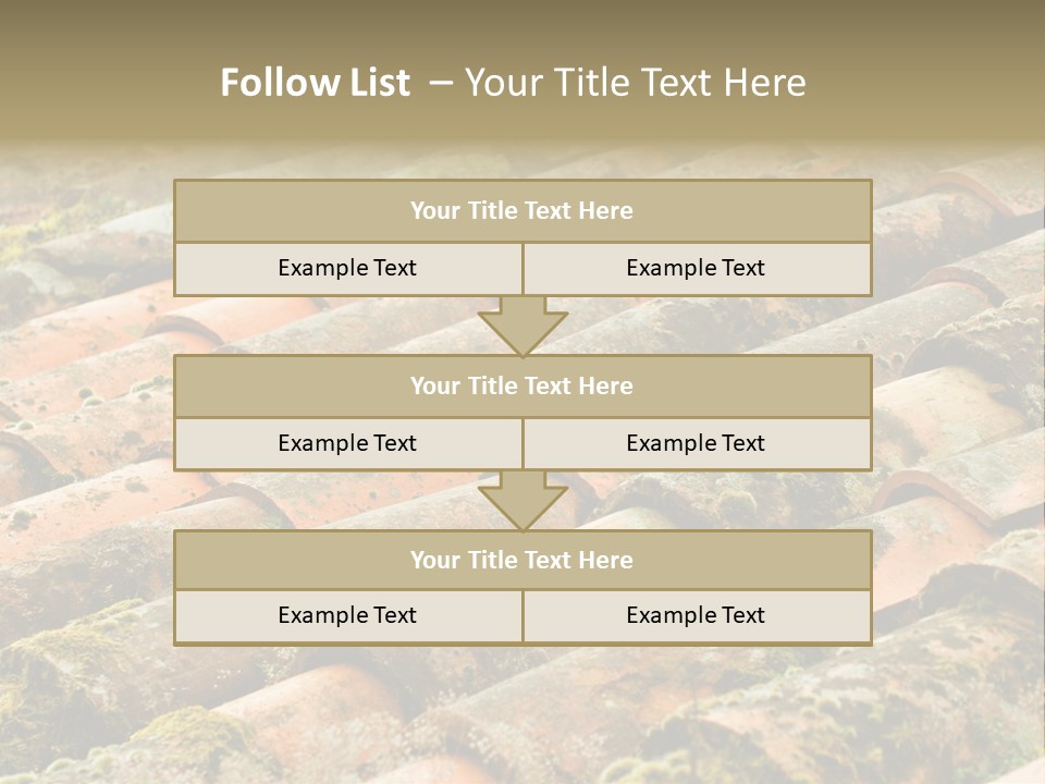 Old Roofing In Tiles PowerPoint Template