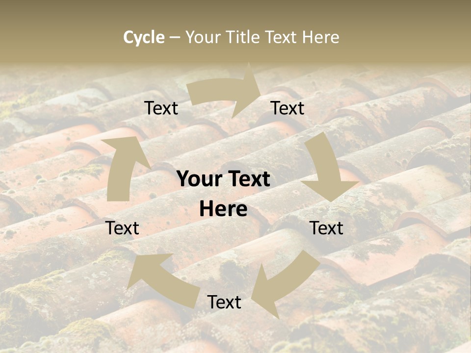 Old Roofing In Tiles PowerPoint Template