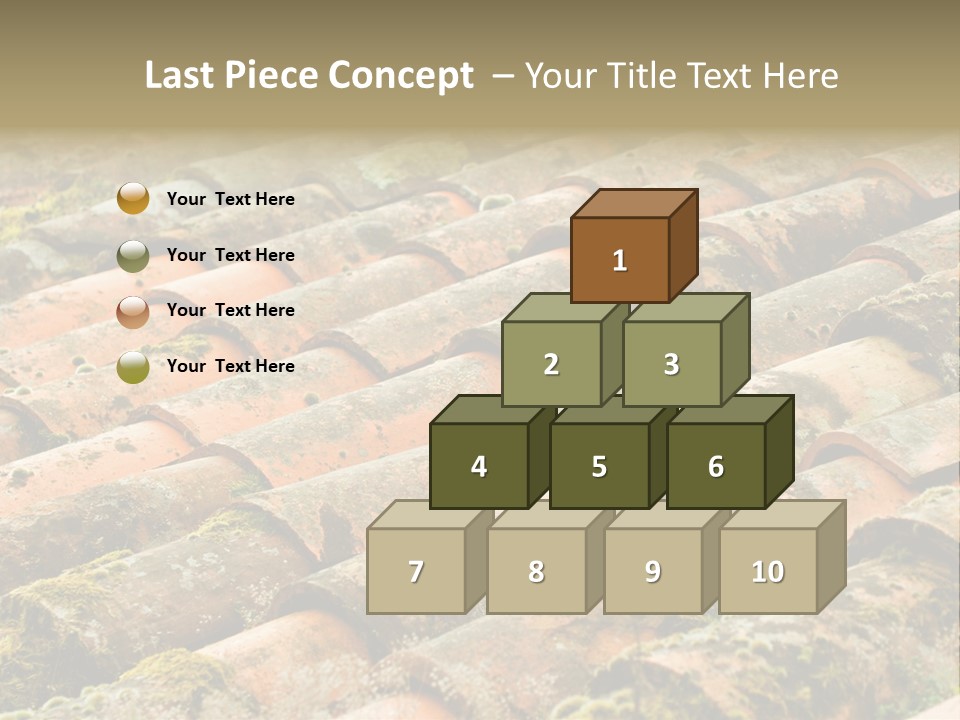 Old Roofing In Tiles PowerPoint Template