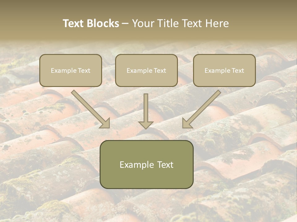 Old Roofing In Tiles PowerPoint Template