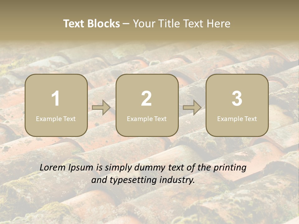 Old Roofing In Tiles PowerPoint Template