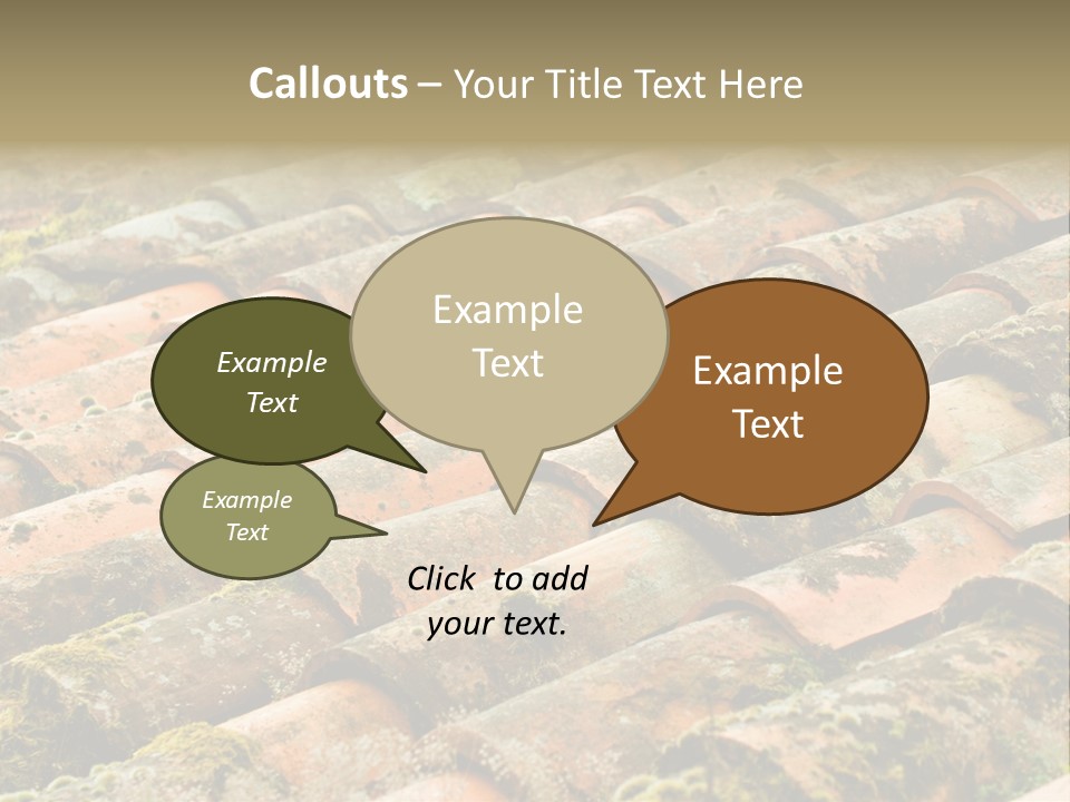 Old Roofing In Tiles PowerPoint Template