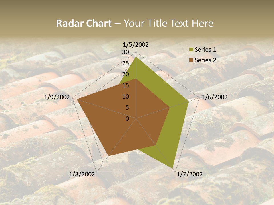Old Roofing In Tiles PowerPoint Template