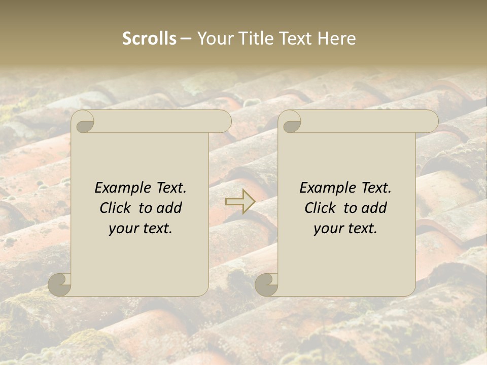 Old Roofing In Tiles PowerPoint Template