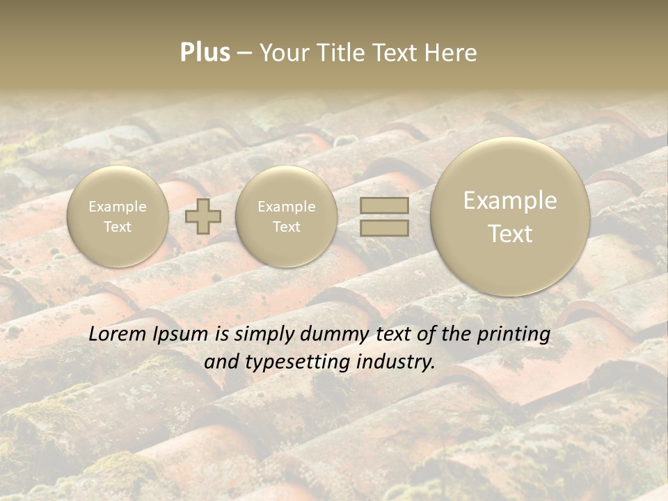 Old Roofing In Tiles PowerPoint Template