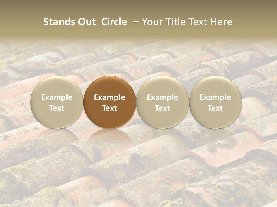 Old Roofing In Tiles PowerPoint Template