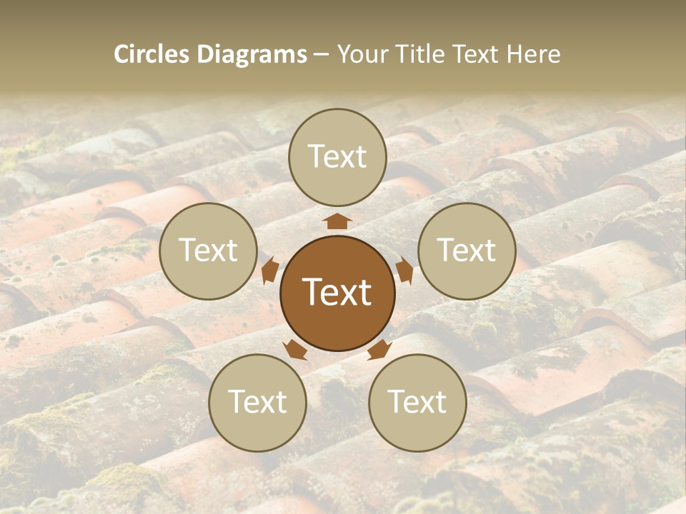 Old Roofing In Tiles PowerPoint Template