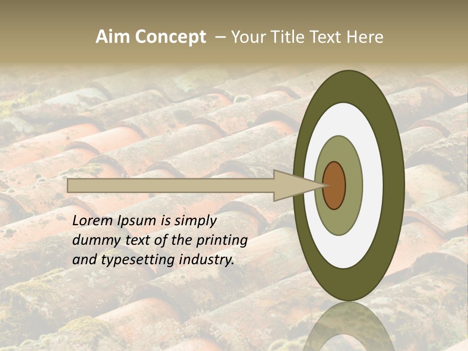 Old Roofing In Tiles PowerPoint Template