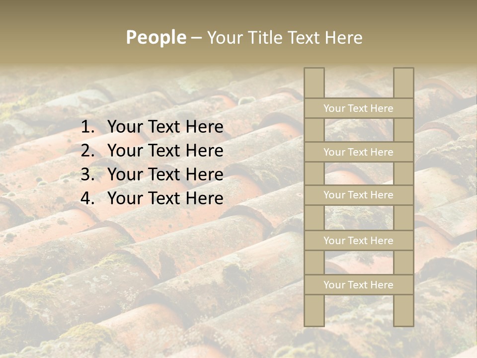 Old Roofing In Tiles PowerPoint Template