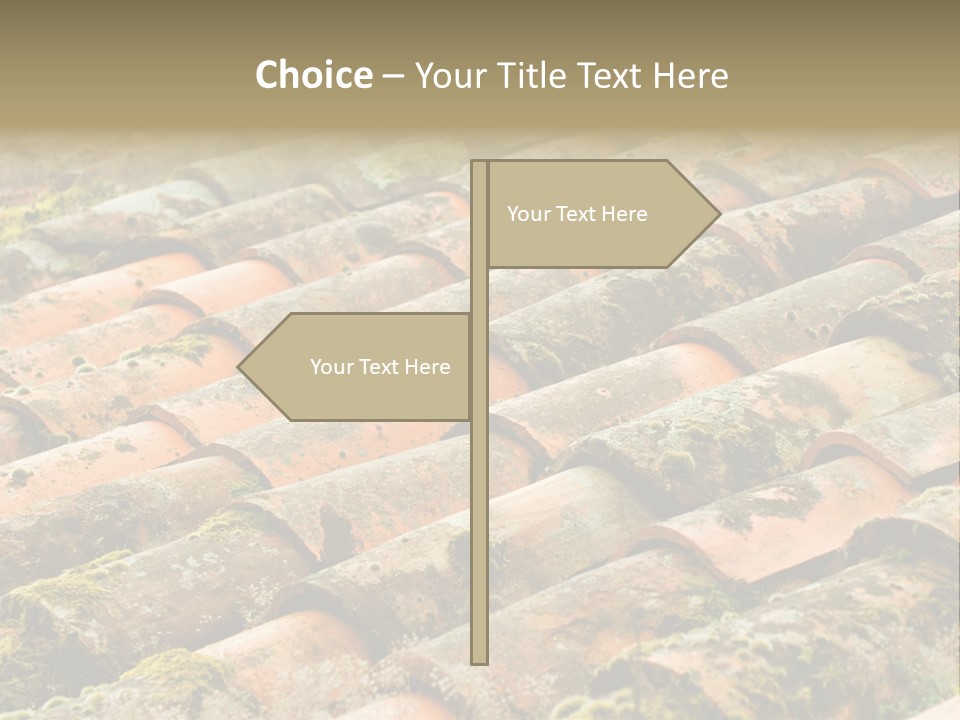 Old Roofing In Tiles PowerPoint Template