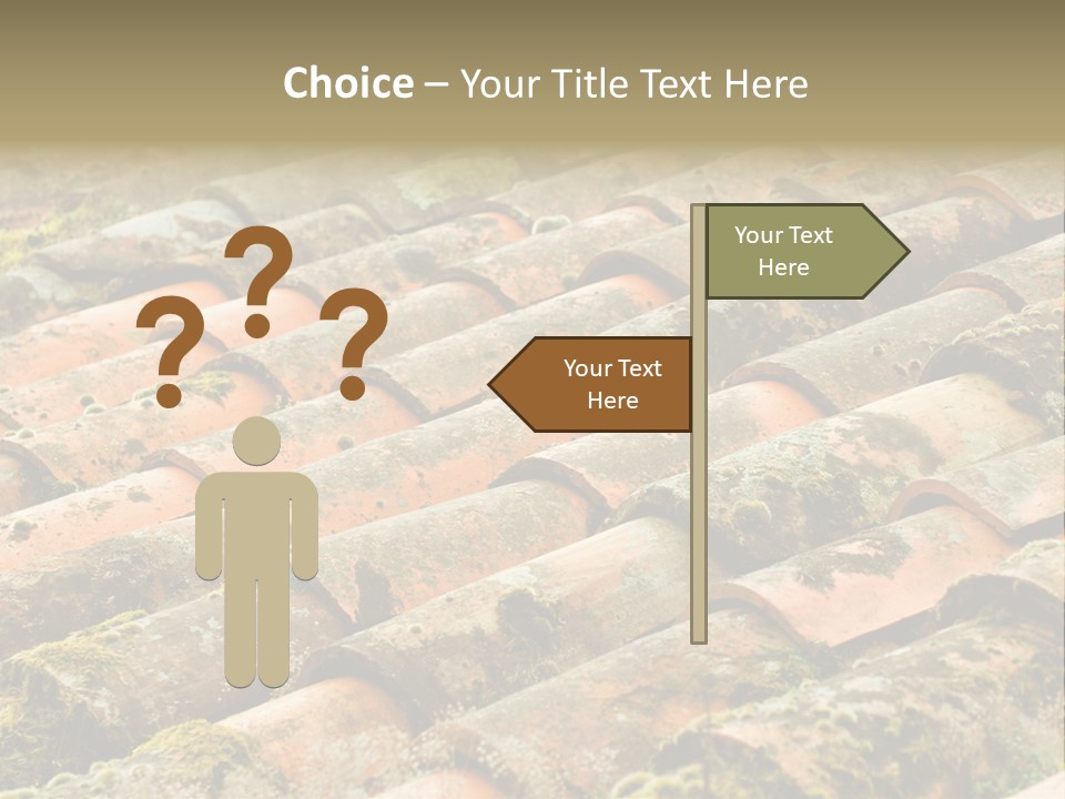 Old Roofing In Tiles PowerPoint Template