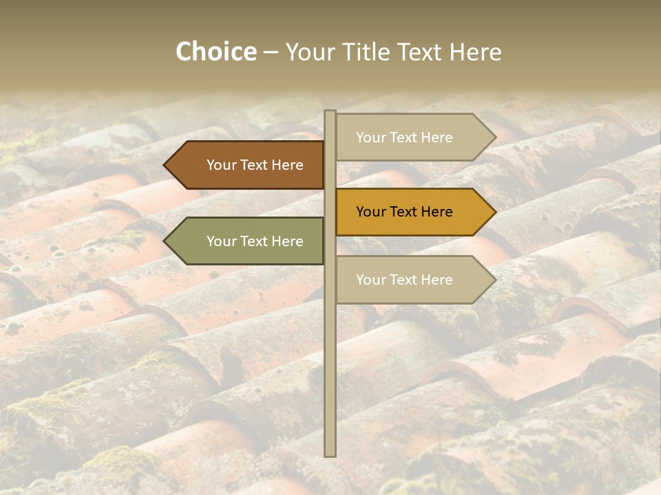 Old Roofing In Tiles PowerPoint Template