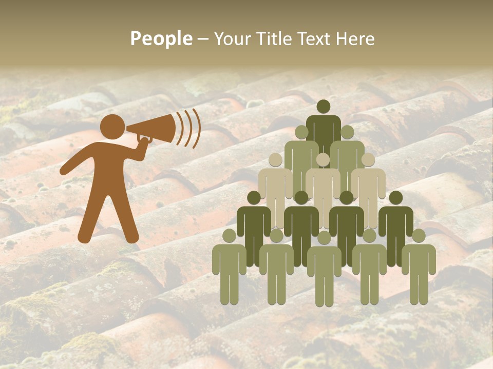 Old Roofing In Tiles PowerPoint Template