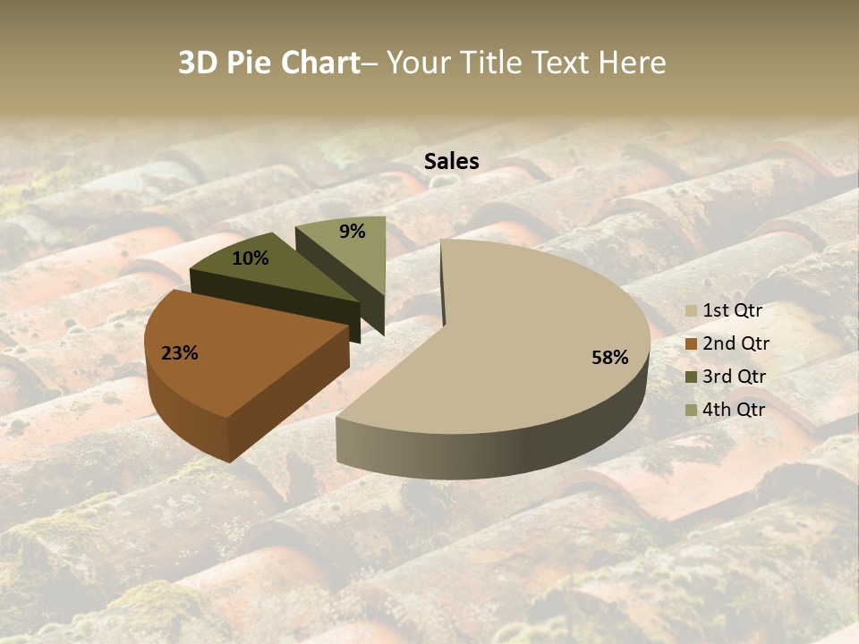 Old Roofing In Tiles PowerPoint Template