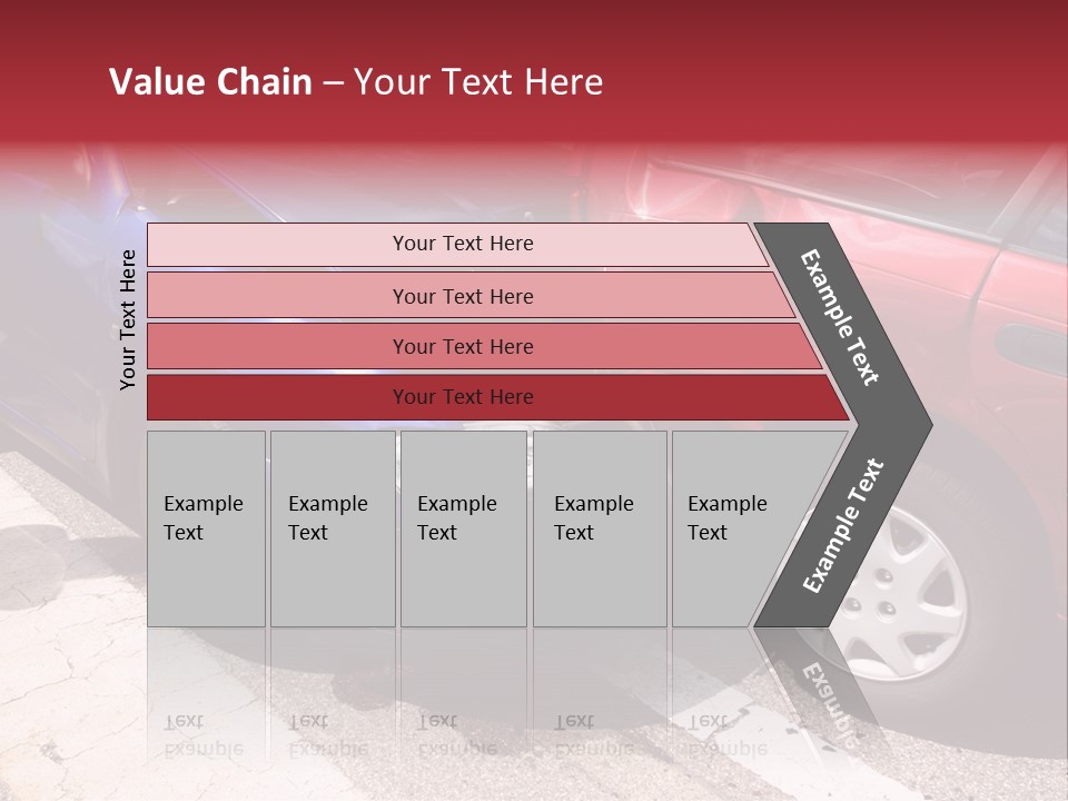 Two Cars Damaged In An Accident PowerPoint Template