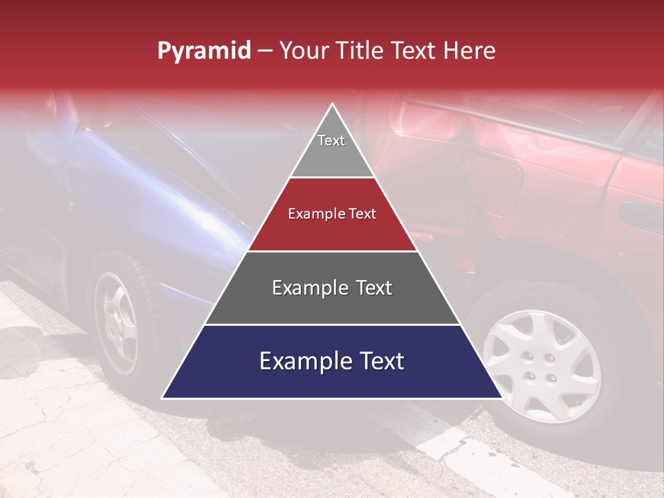 Two Cars Damaged In An Accident PowerPoint Template