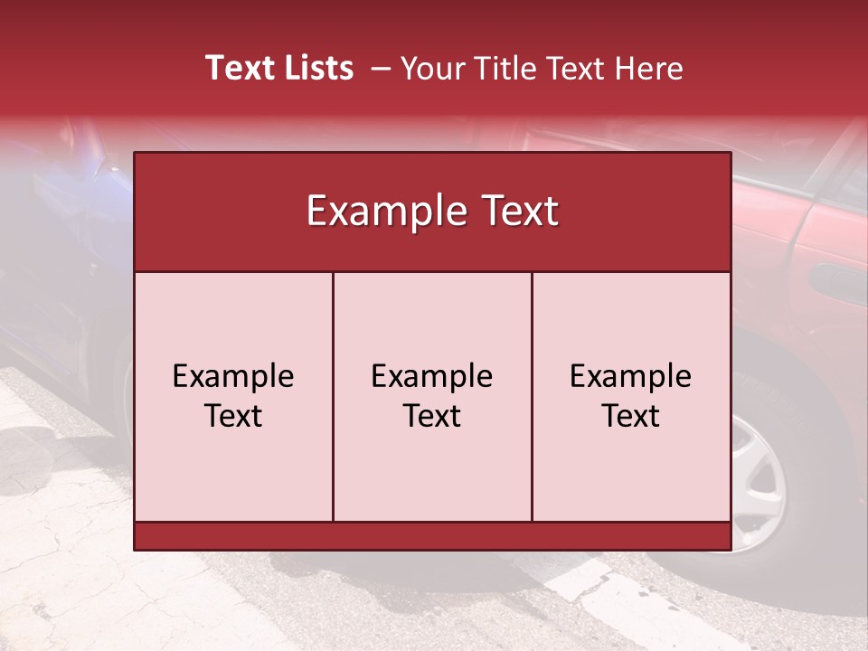 Two Cars Damaged In An Accident PowerPoint Template