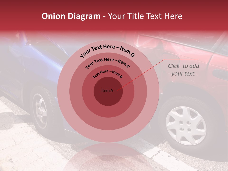 Two Cars Damaged In An Accident PowerPoint Template