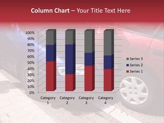 Two Cars Damaged In An Accident PowerPoint Template