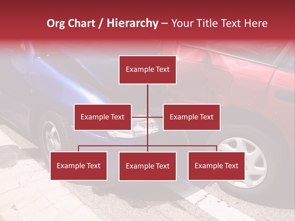 Two Cars Damaged In An Accident PowerPoint Template