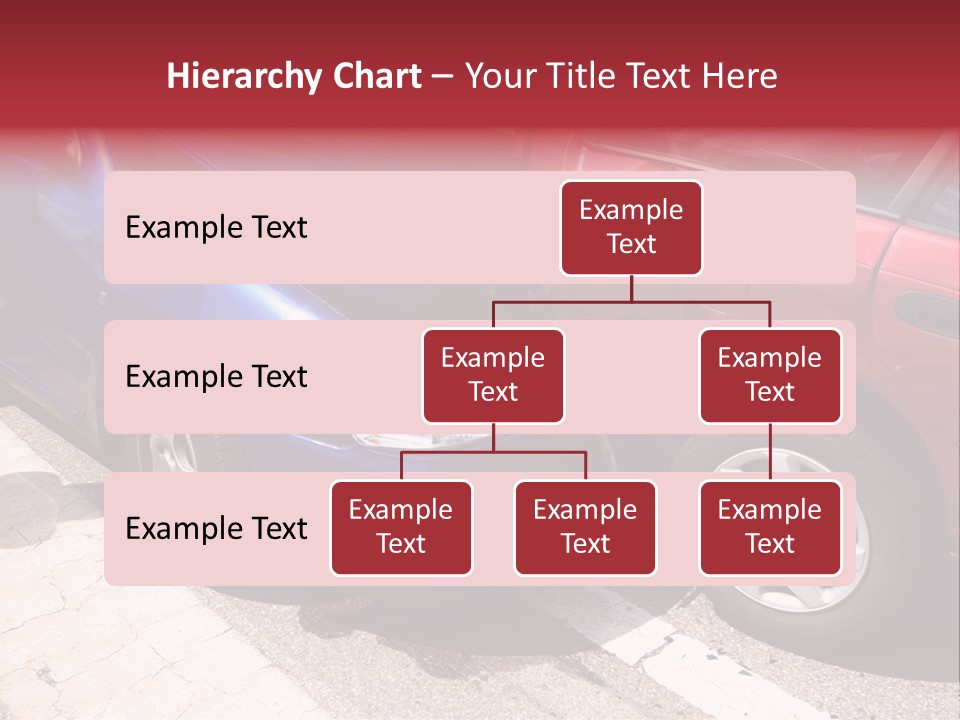 Two Cars Damaged In An Accident PowerPoint Template