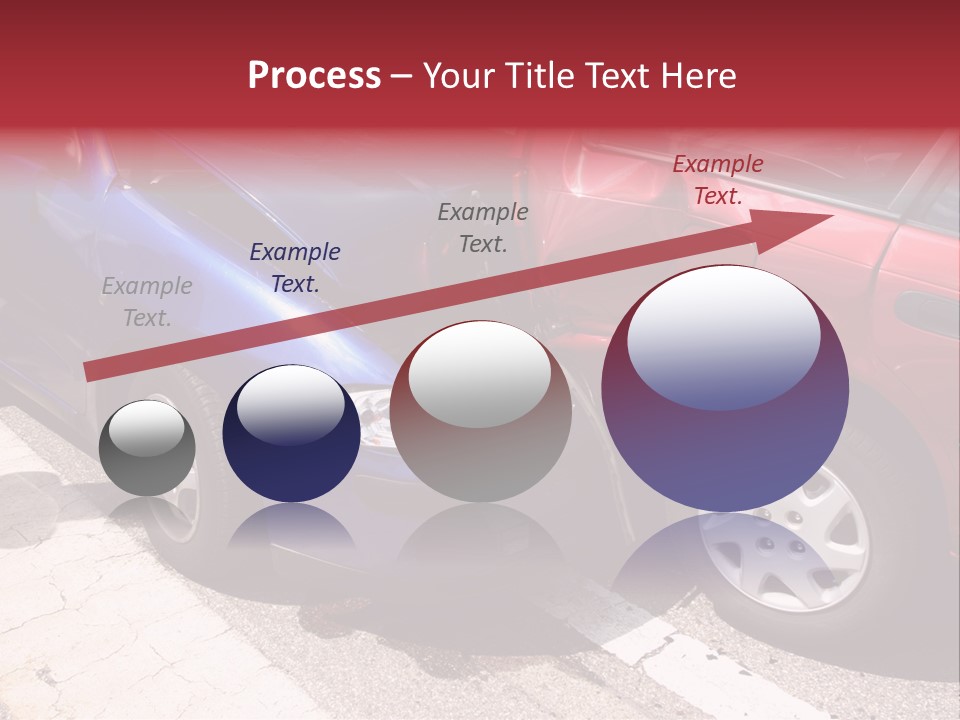 Two Cars Damaged In An Accident PowerPoint Template